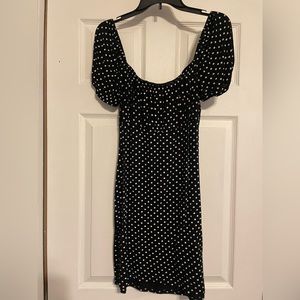 Missguided Black and White Polka Dot Dress